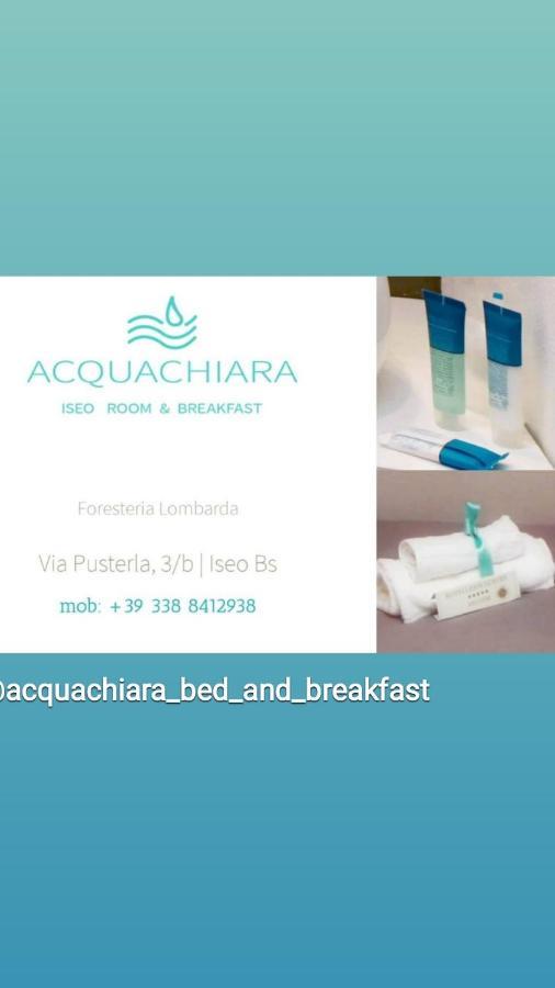 Acquachiara Iseo Deluxe Bed & Breakfast Iseo Center With Garden And Parking Inside Foresteria מראה חיצוני תמונה
